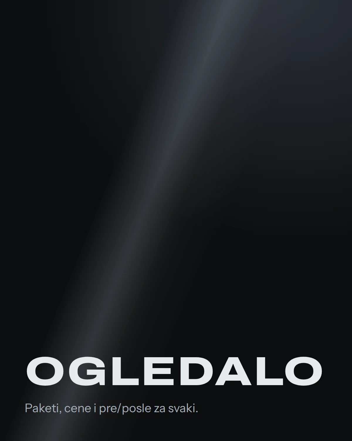Koncept sajta za auto detailing Ogledalo